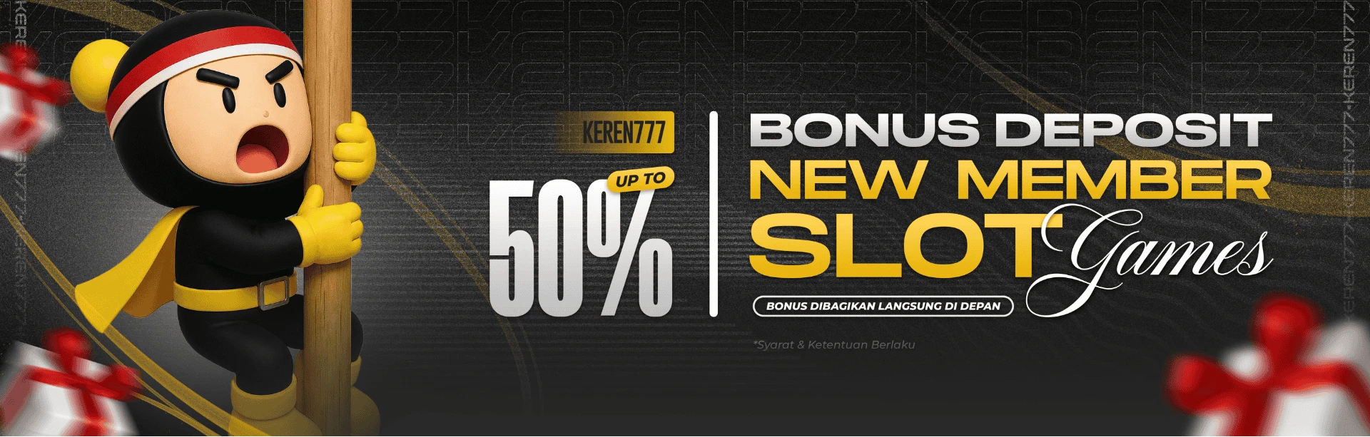 BONUS NEW MEMBER 100%