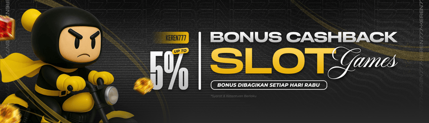 BONUS CASHBACK SLOT UP TO 5%